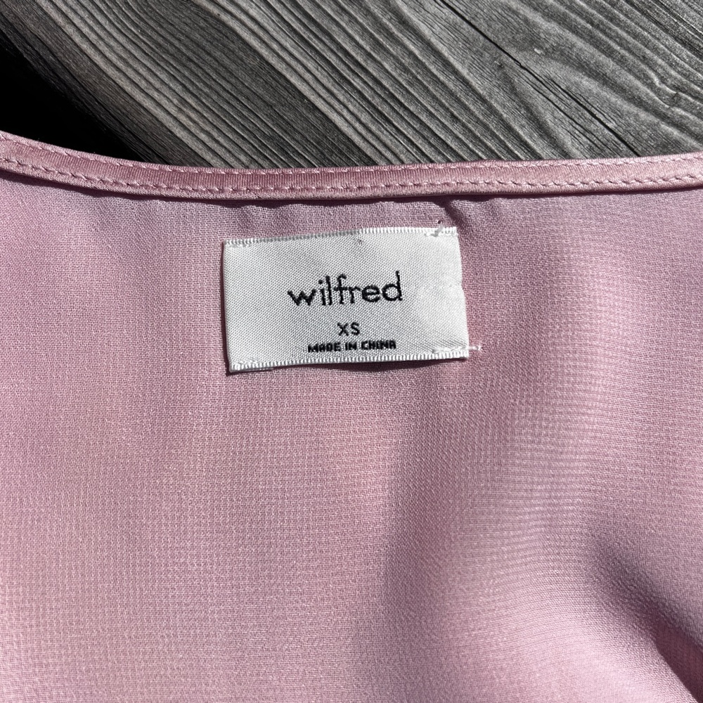 Wilfred Lune Satin Wrap Dress Sz XS - Picture 10 of 15